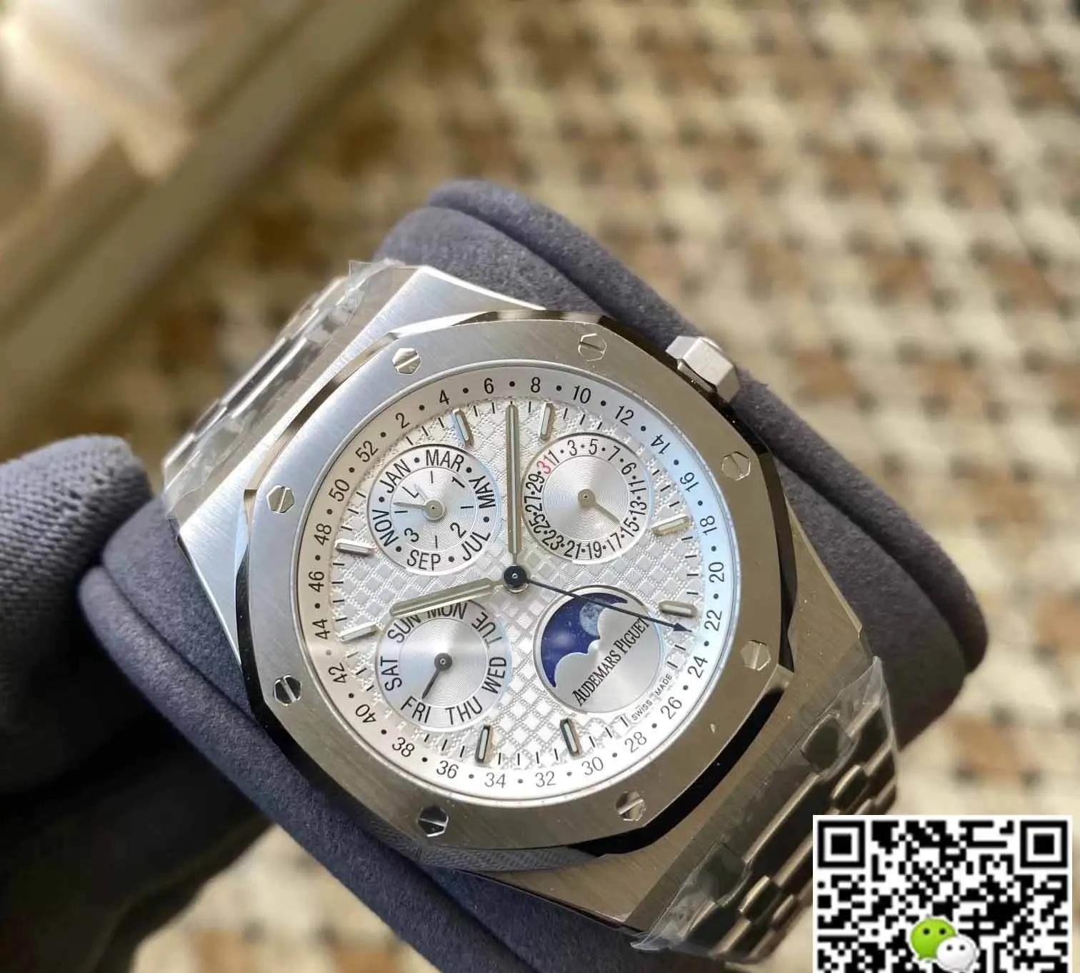 Audemars Piguet Royal Oak 26574ST.OO.1220ST.001 APS Factory 1:1 Best Edition Replica Watch Silver Strap